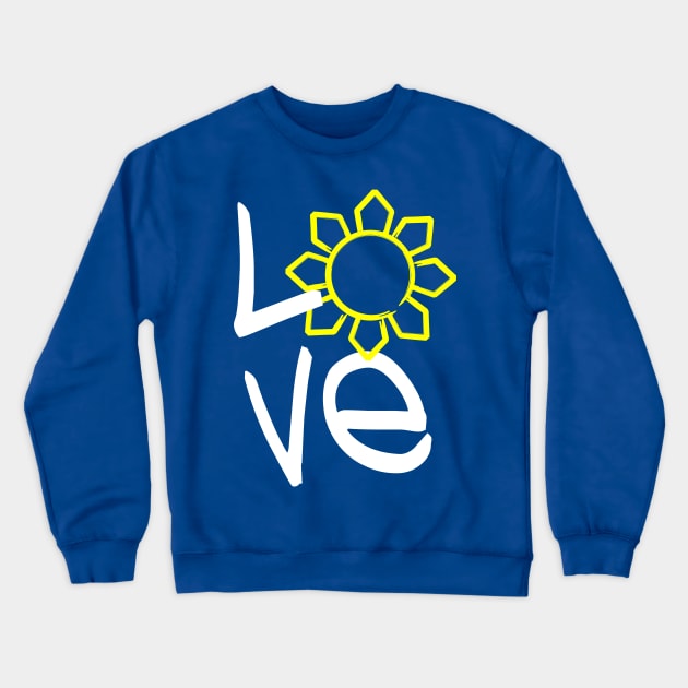 Philippines Love Sun Crewneck Sweatshirt by airealapparel